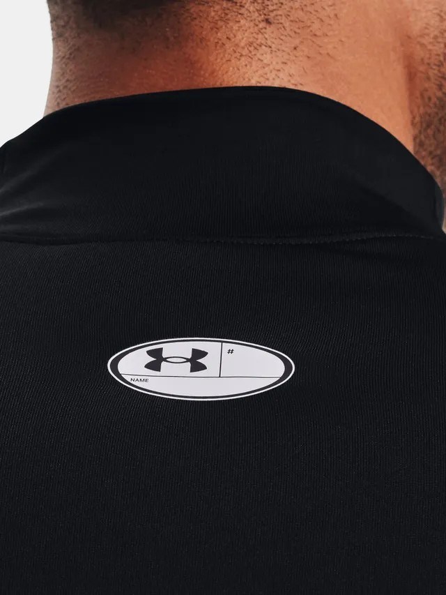 Under Armour CG Armour Fitted Mock pánské funkční tričko, černé