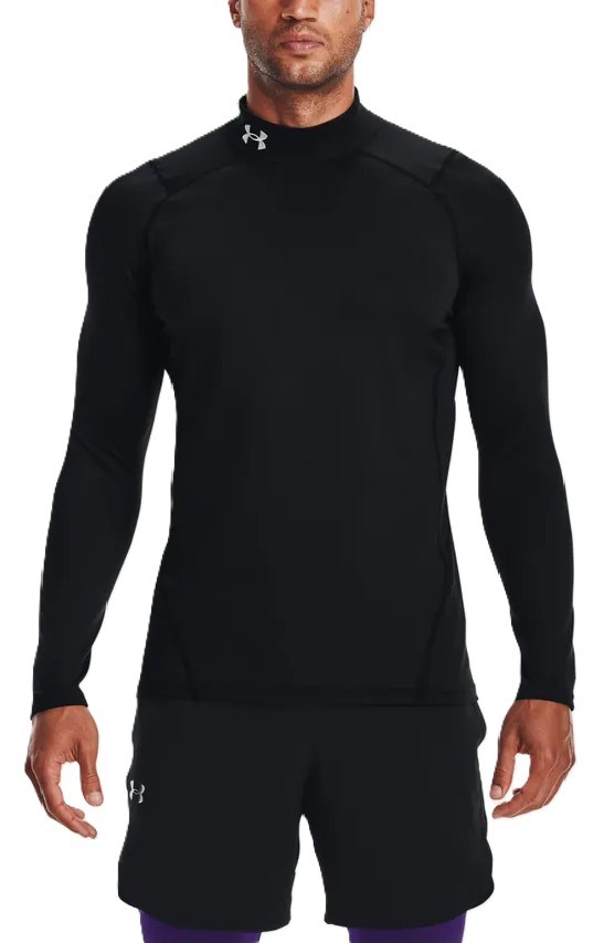 Under Armour CG Armour Fitted Mock pánské funkční tričko, černé