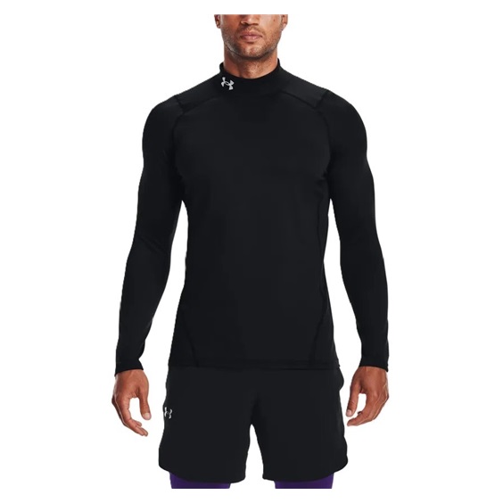 Under Armour CG Armour Fitted Mock pánské funkční tričko, černé
