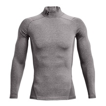Under Armour CG Armour Fitted Mock pánské funkční tričko, šedé