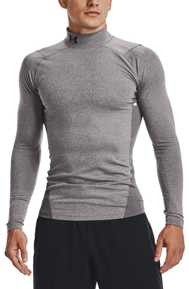 Under Armour CG Armour Fitted Mock pánské funkční tričko, šedé