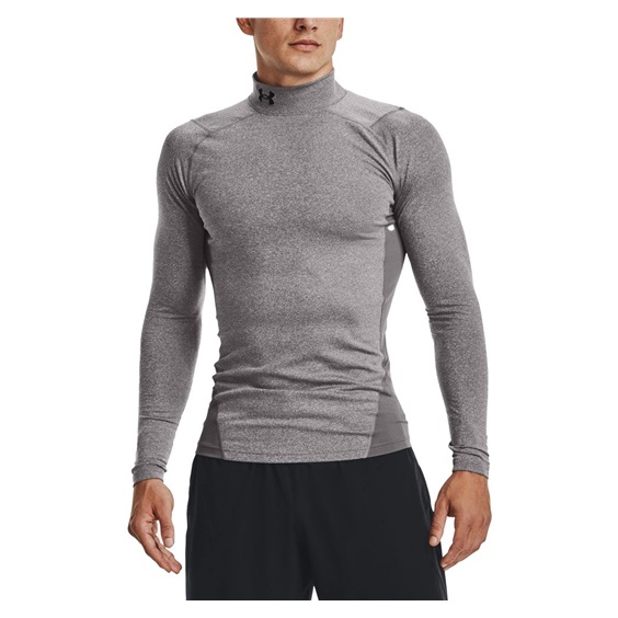 Under Armour CG Armour Fitted Mock pánské funkční tričko, šedé