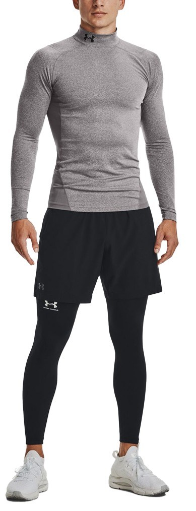 Under Armour CG Armour Fitted Mock pánské funkční tričko, šedé
