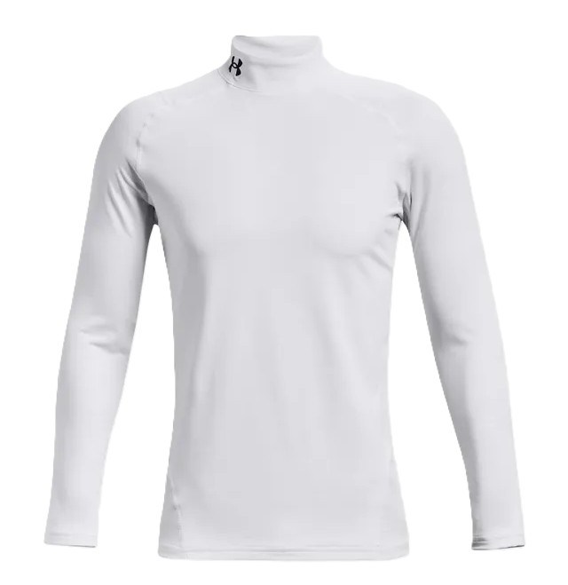 Under Armour CG Armour Fitted Mock pánské funkční tričko, bílé