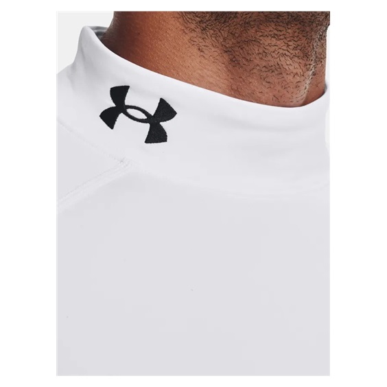 Under Armour CG Armour Fitted Mock pánské funkční tričko, bílé