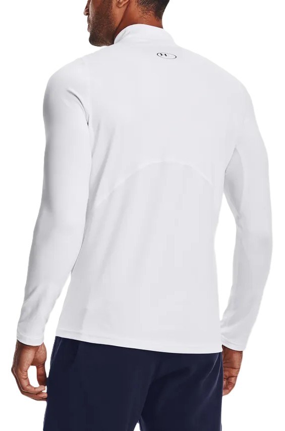 Under Armour CG Armour Fitted Mock pánské funkční tričko, bílé