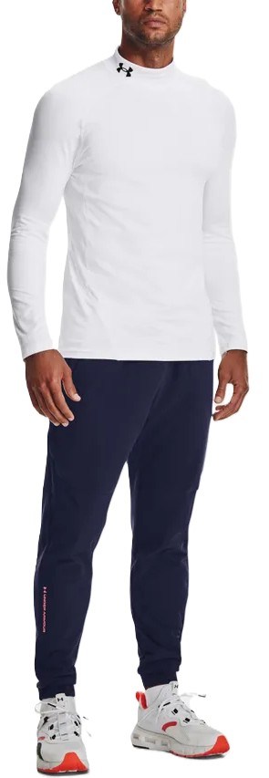 Under Armour CG Armour Fitted Mock pánské funkční tričko, bílé
