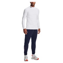 Under Armour CG Armour Fitted Mock pánské funkční tričko, bílé