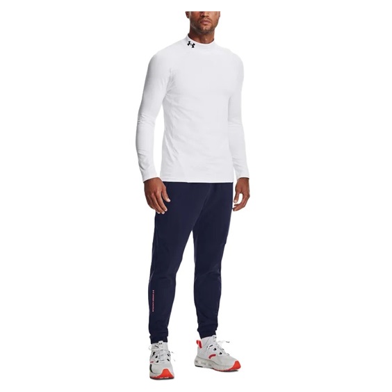 Under Armour CG Armour Fitted Mock pánské funkční tričko, bílé