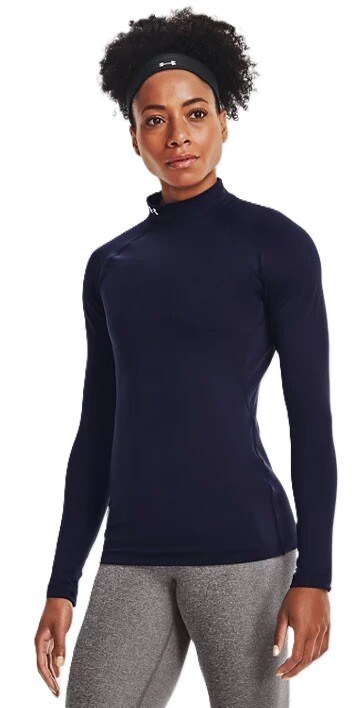 Under Armour Authentics Mockneck dámské thermo tričko, tmavě modré