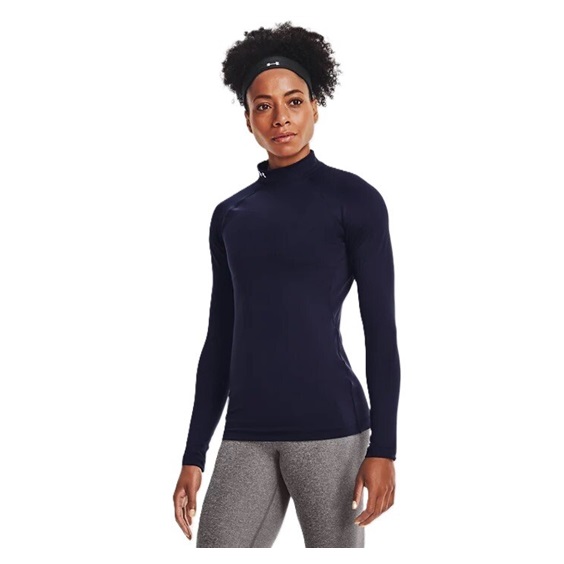 Under Armour Authentics Mockneck dámské thermo tričko, tmavě modré
