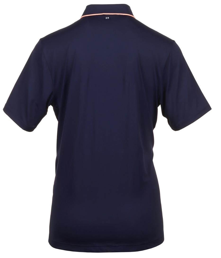 Under Armour Iso-Chill pánské polo, midnigt navy/flare orange