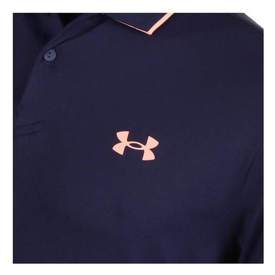 Under Armour Iso-Chill pánské polo, midnigt navy/flare orange