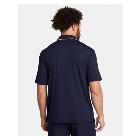Under Armour Iso-Chill pánské polo, midnigt navy/flare orange