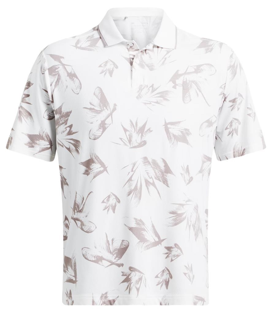 Under Armour Iso-Chill Edge pánské polo, white/tetra gray