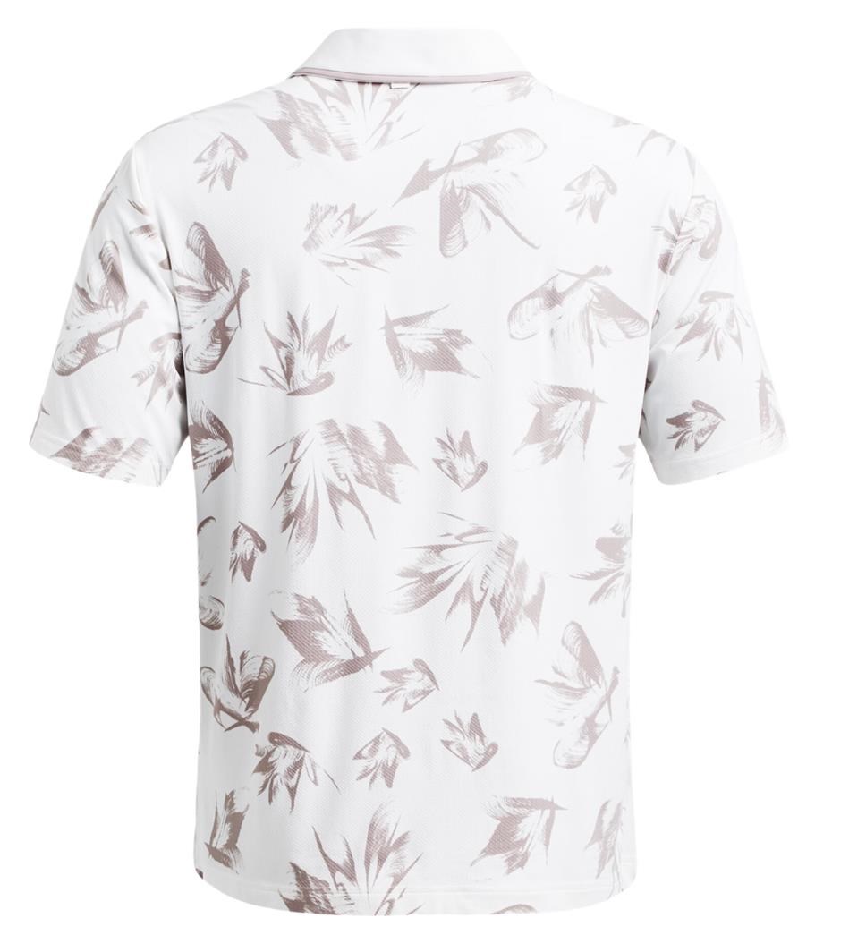Under Armour Iso-Chill Edge pánské polo, white/tetra gray