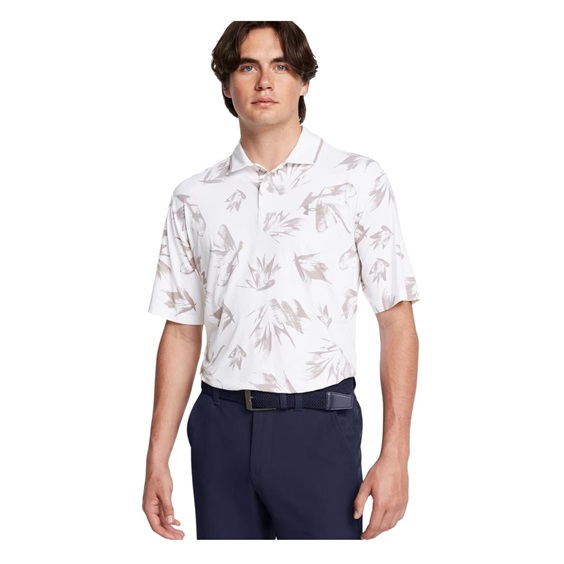 Under Armour Iso-Chill Edge pánské polo, white/tetra gray