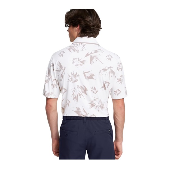Under Armour Iso-Chill Edge pánské polo, white/tetra gray