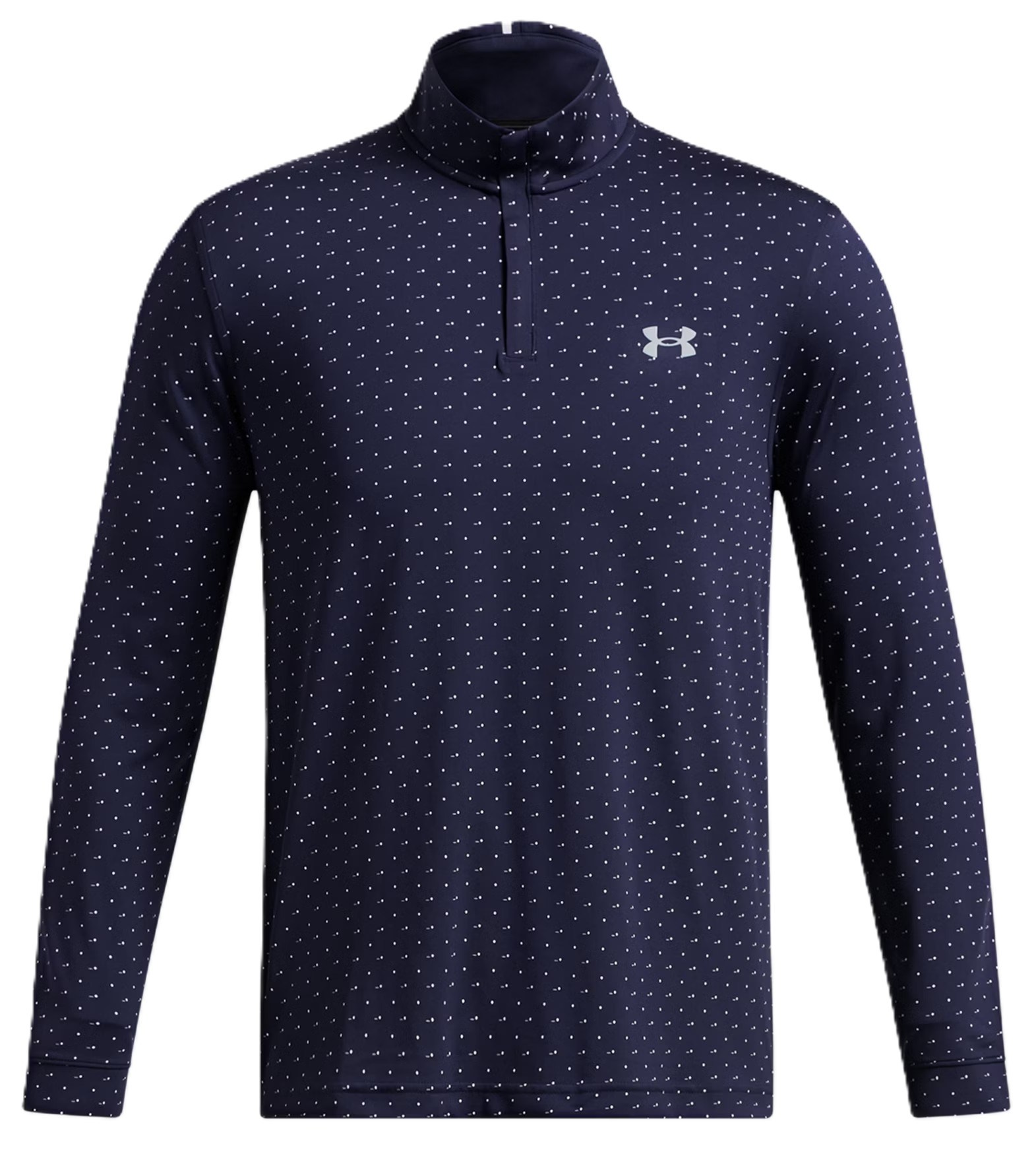 Under Armour Playoff Printed 1/4 Zip pánská mikina, tmavě modro/bílá