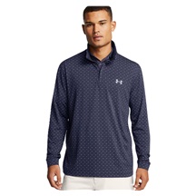 Under Armour Playoff Printed 1/4 Zip pánská mikina, tmavě modro/bílá