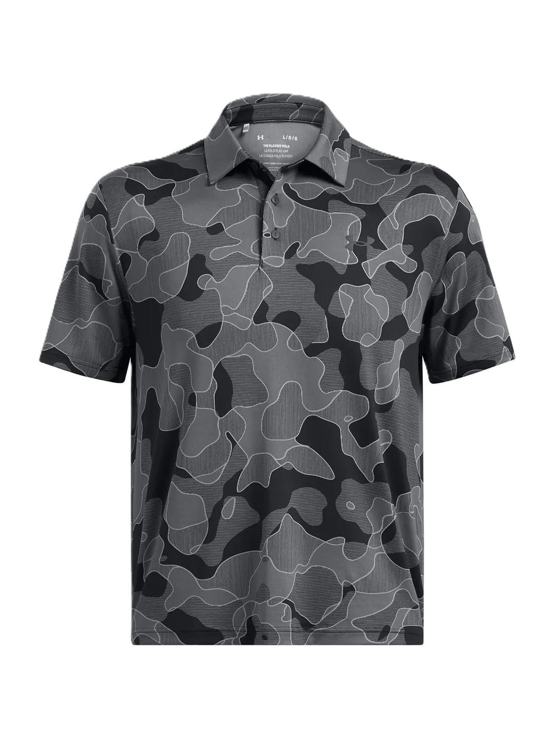 Under Armour Playoff 3.0 Printed pánské polo, černé