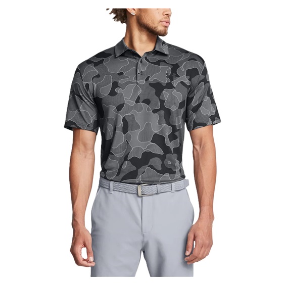 Under Armour Playoff 3.0 Printed pánské polo, černé