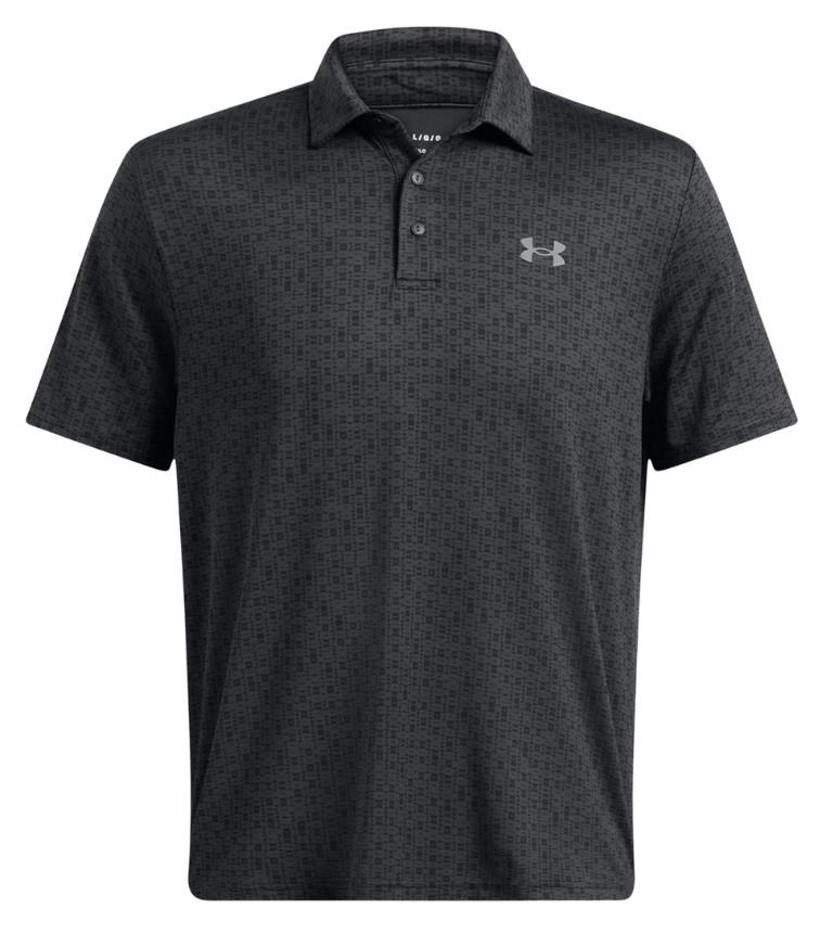 Under Armour Playoff 3.0 Printed pánské polo, anthracite/black/castlerock