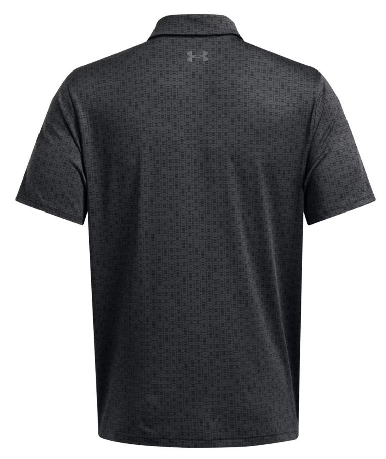 Under Armour Playoff 3.0 Printed pánské polo, anthracite/black/castlerock