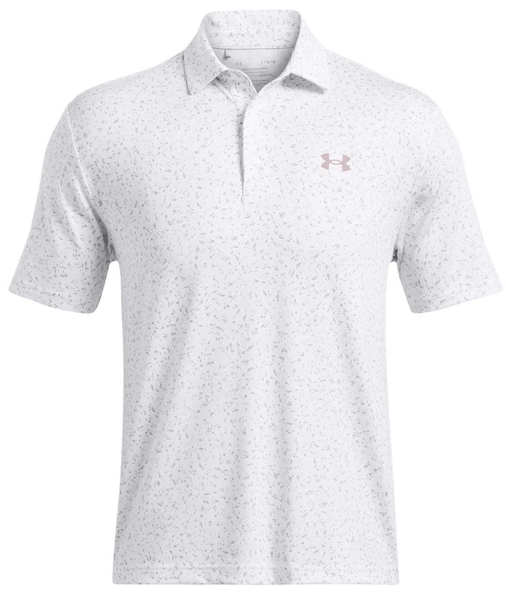 Under Armour Playoff 3.0 Printed pánské polo, bílé