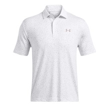 Under Armour Playoff 3.0 Printed pánské polo, bílé