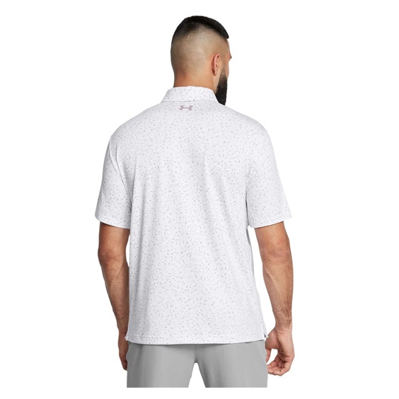 Under Armour Playoff 3.0 Printed pánské polo, bílé