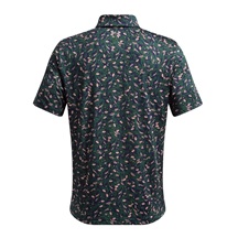 Under Armour Playoff 3.0 Printed pánské polo, midnight navy/forest green/tetra gray