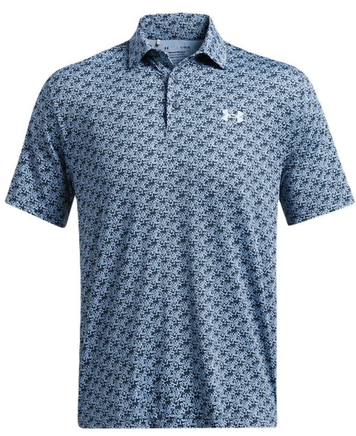 Under Armour Playoff 3.0 Printed pánské polo, modré