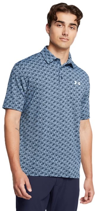 Under Armour Playoff 3.0 Printed pánské polo, modré