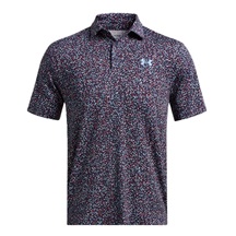 Under Armour Playoff 3.0 Printed pánské polo, modro/vínové