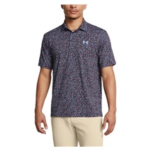 Under Armour Playoff 3.0 Printed pánské polo, modro/vínové