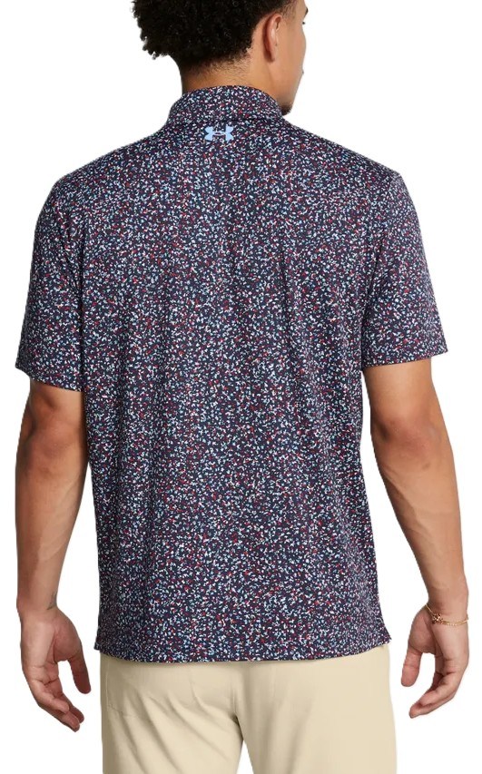 Under Armour Playoff 3.0 Printed pánské polo, modro/vínové