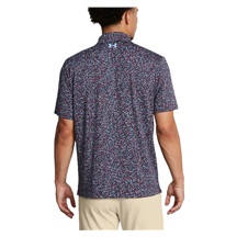 Under Armour Playoff 3.0 Printed pánské polo, modro/vínové