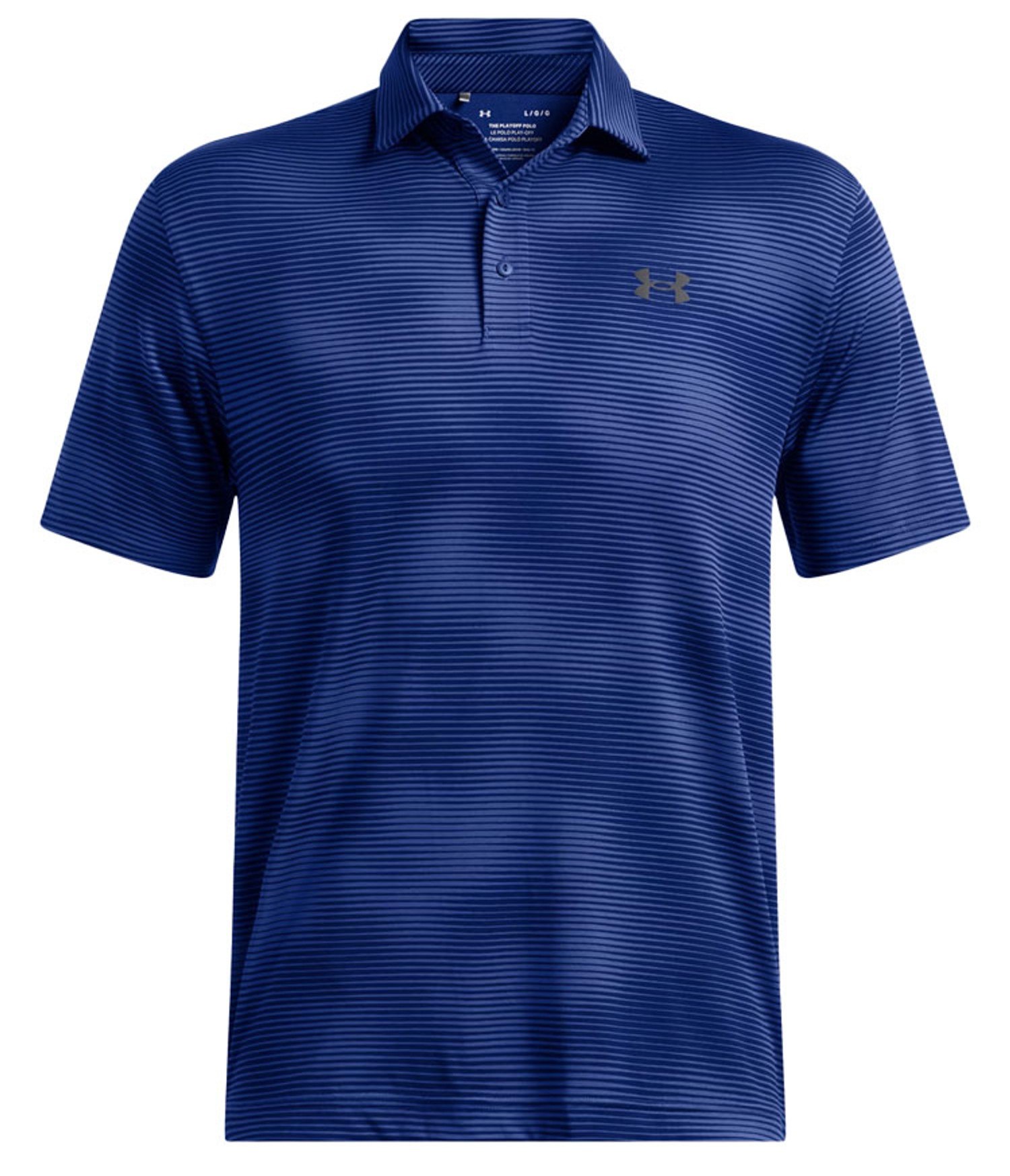 Under Armour Playoff 3.0 Printed pánské polo, modro/černé