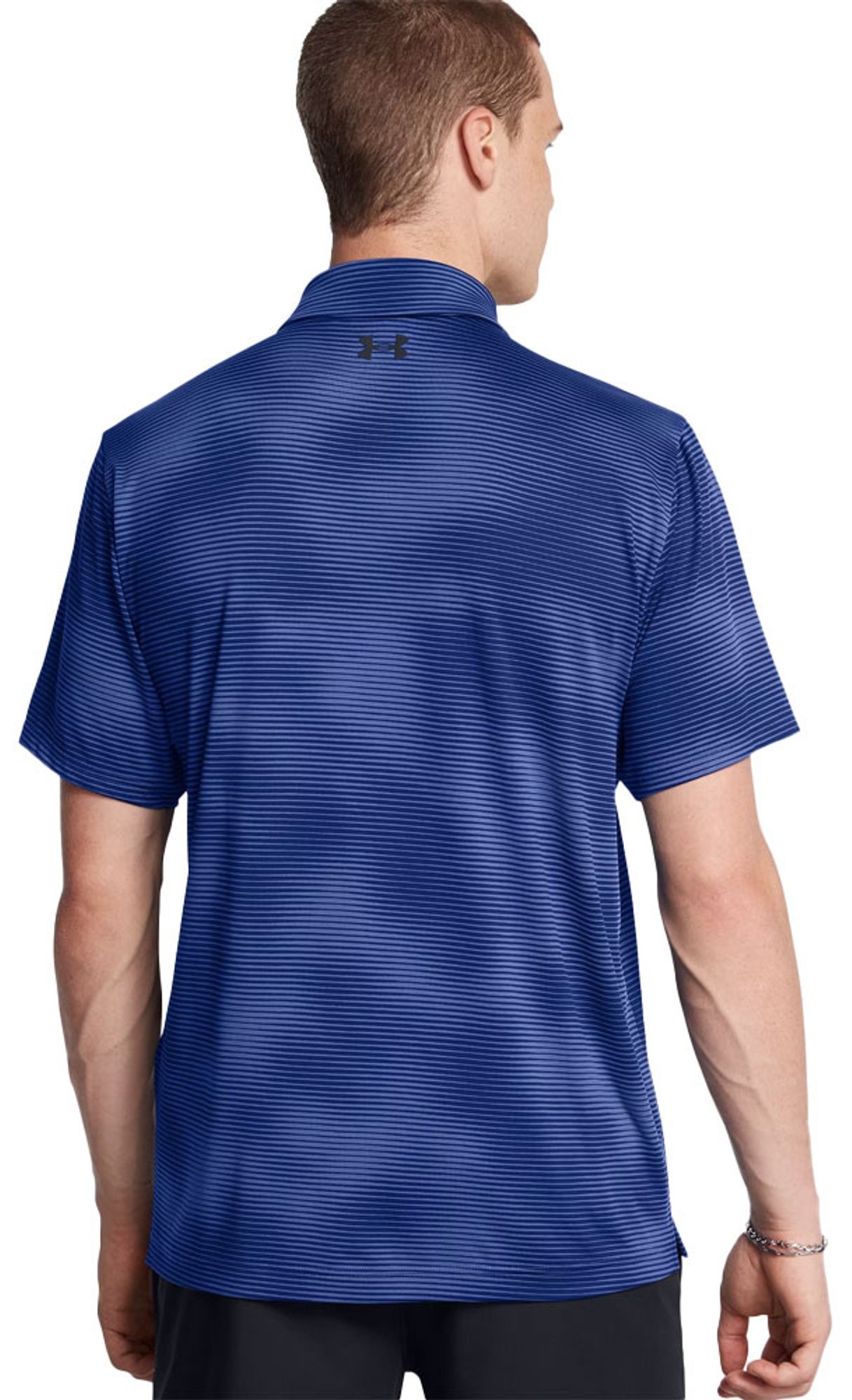 Under Armour Playoff 3.0 Printed pánské polo, modro/černé