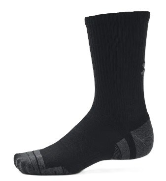 Under Armour Performance Tech Crew unisex ponožky, černé
