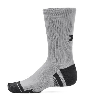 Under Armour Performance Tech Crew unisex ponožky, 3páry, černé/bílé/šedé