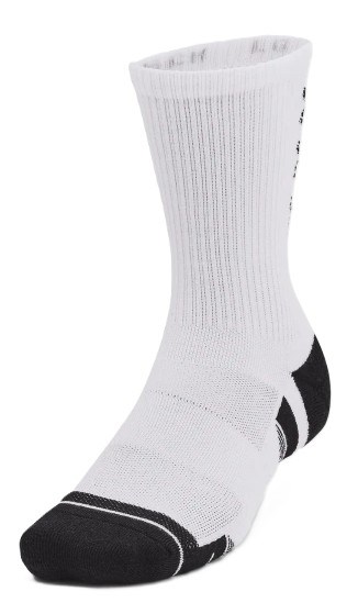Under Armour Perf Tech Crew unisex ponožky, 3páry, bílé