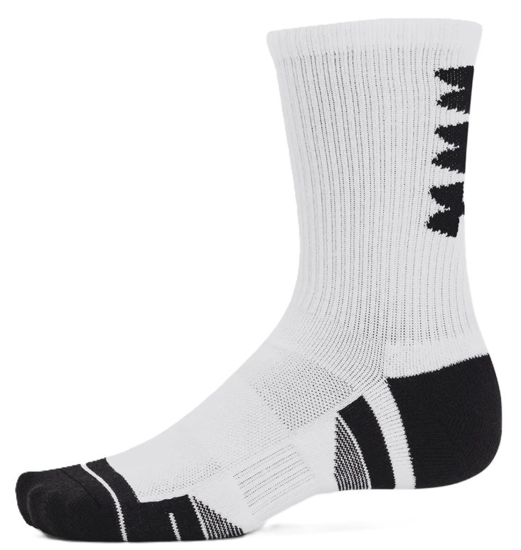 Under Armour Perf Tech Crew unisex ponožky, 3páry, bílé