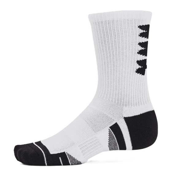 Under Armour Perf Tech Crew unisex ponožky, 3páry, bílé