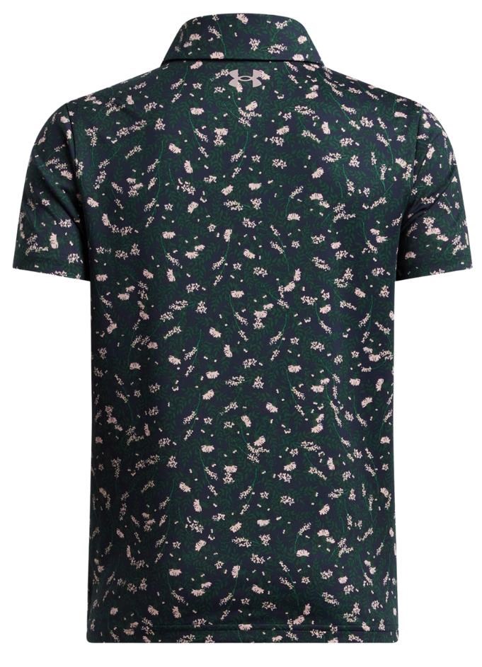 Under Armour Playoff Printed dětské polo, midnight navy/forest green