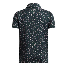 Under Armour Playoff Printed dětské polo, midnight navy/forest green