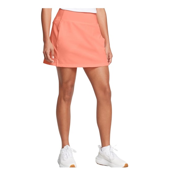 Under Armour Empower golfová sukně, flare orange/halo gray