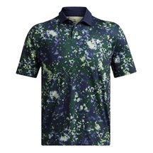 Under Armour T2G Printed pánské polo, retro green/midnight navy