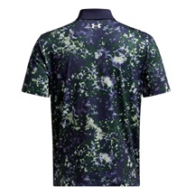 Under Armour T2G Printed pánské polo, retro green/midnight navy